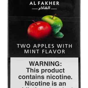 Al Fakher Shisha 50g Box Two Apple Mint